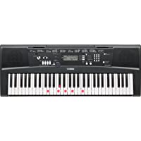 Los mejores  - YAMAHA EZ-220 - Teclado digital portátil de iniciación- con 61 teclas retroiluminadas sensibles a la pulsación y 392…